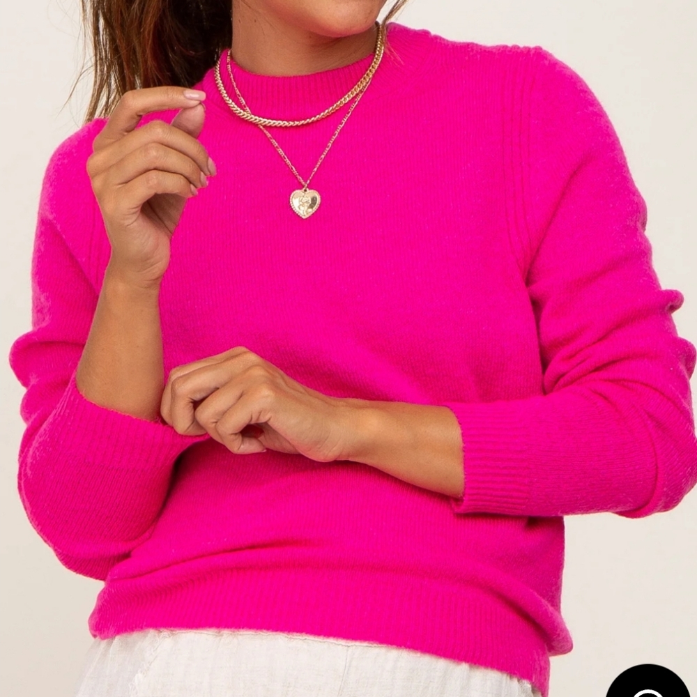 💥💥Ribbed Accent BARBIE CORE Cropped Sweater Size XL
